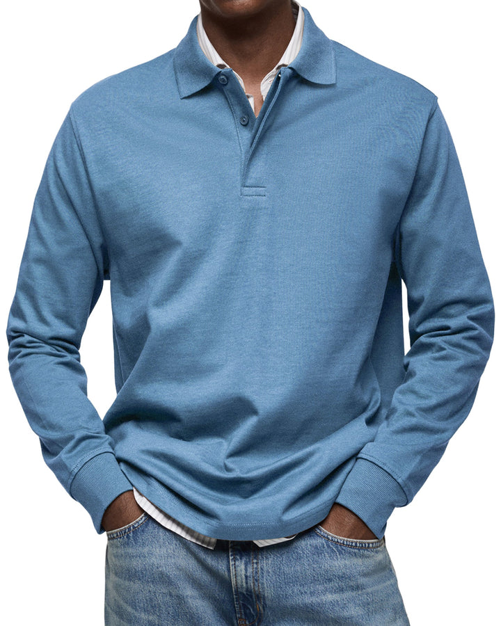 Cedar | Casual Long Sleeve Polo Shirt