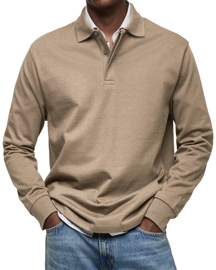 Cedar | Casual Long Sleeve Polo Shirt